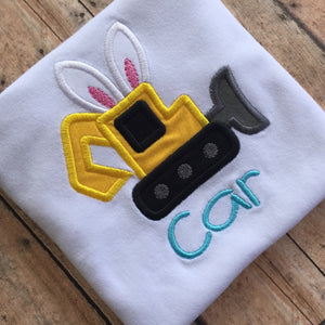 Boys Easter Excavator Shirt