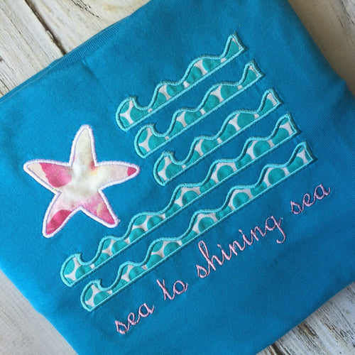 4th of July Shirt , Patriotic Shirt , Sea to Shining Sea Shirt