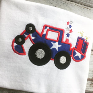 Boys 4th of July Shirt, Patriotic Construction Shirt