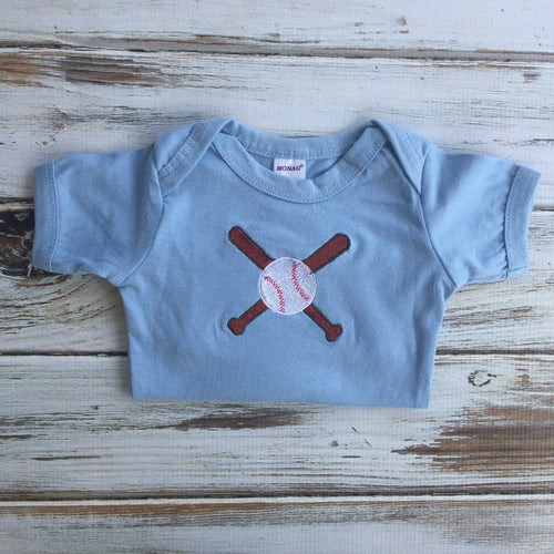 Baseball shirt, baseball onesie