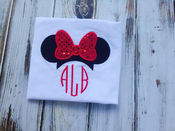 Monogrammed Ms Mouse Shirt