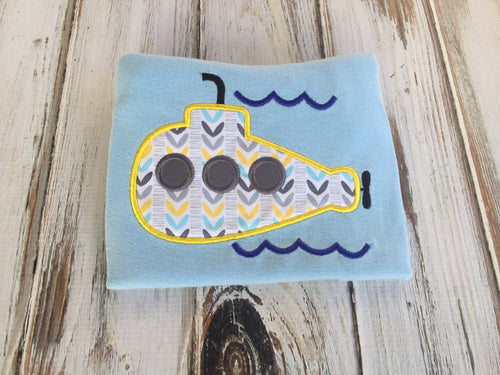 Boys submarine shirt or onesie