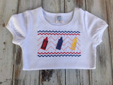 Smocked crayon shirt