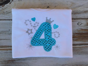 Girls 4th Birthday Shirt