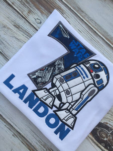 R2D2 birthday shirt