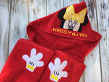 Minnie Mouse Hooded Towel