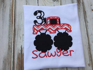 Monster Truck 3rd Birthday Shirt
