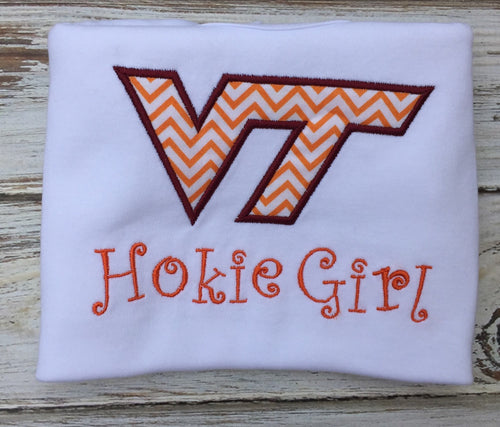 Hokie girl shirt or onesie
