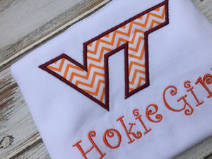 Hokie girl shirt or onesie