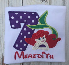 Mermaid 7th birthday shirt