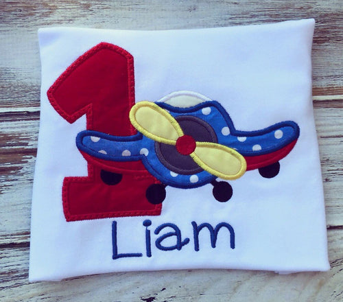Airplane 1st Birthday Shirt
