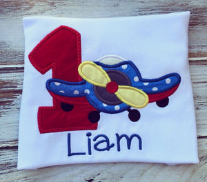 Airplane 1st Birthday Shirt