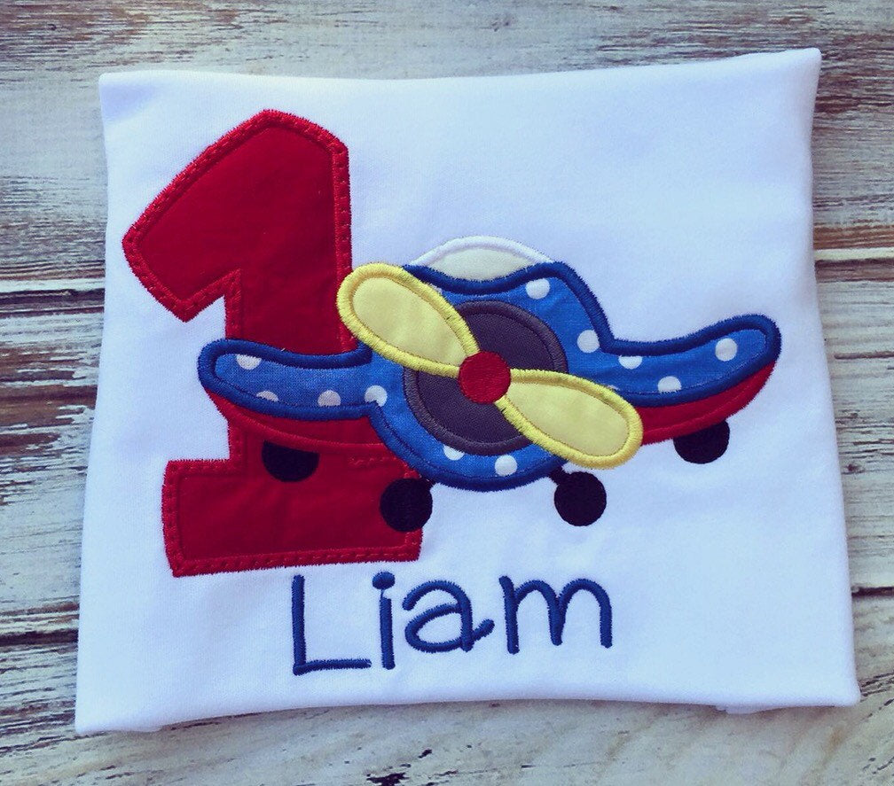 Airplane 1st Birthday Shirt