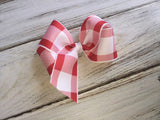 Red gingham boutique bow