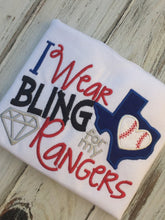 I wear Bling for my Rangers Shirt