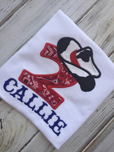 Cowgirl birthday shirt, cowboy birthday shirt