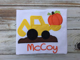 Boys Fall Pumpkin Digger Shirt