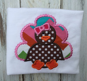 Girls Thanksgiving Turkey Shirt or onesie