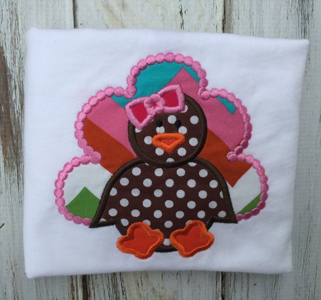 Girls Thanksgiving Turkey Shirt or onesie