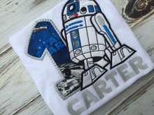 R2D2 1st Birthday shirt or bodysuit
