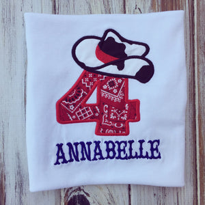 Cowgirl birthday shirt, cowboy birthday shirt