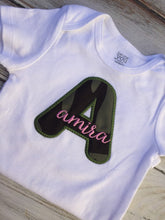 Monogrammed onesie