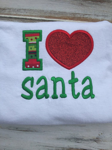I love Santa shirt or onesie