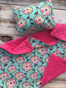 Doll Pillow and Blanket set