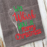 We whisk you a Merry Christmas Towel