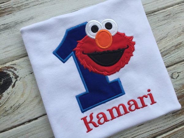 Red Monster Birthday shirt or bodysuit