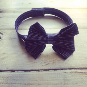 Blue striped Bow Tie