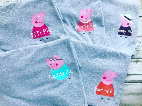 Peppa Pig family shirts