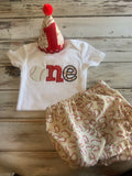 Baseball 1st birthday smash cake outfit