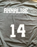 Rebels Volleyball shirt With Name/number on back