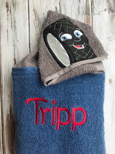 Race car Tire Hooded Towel