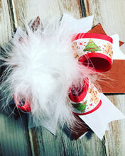 Christmas Over The Top Bow 7 inches wide