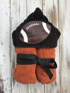 Football Hooded Towel