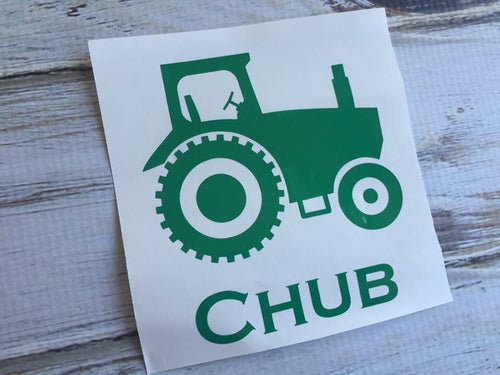 Tractor vinyl decal