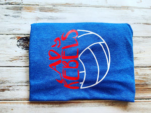 Lady Rebels Volleyball shirt Front only