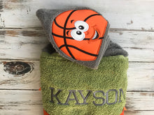 Basketball hooded towel