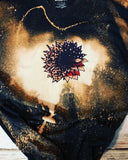 Patriotic Sunflower Bleached Shirt