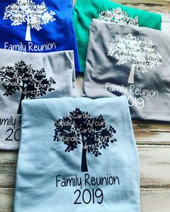 Family reunion shirts