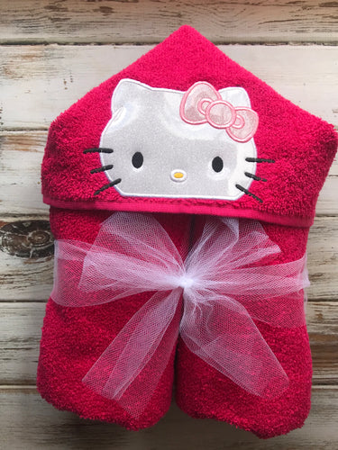 Hello Kitty hooded towel
