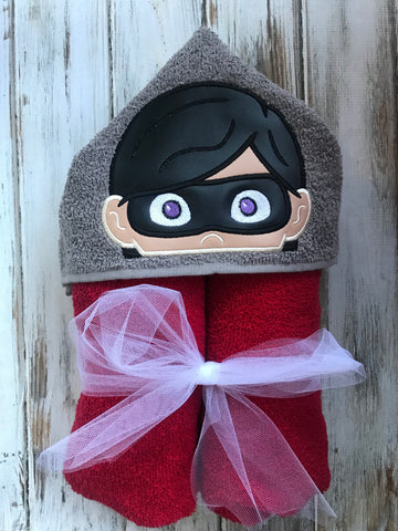 Incredibles Hooded Towel , Violet Hooded Towel