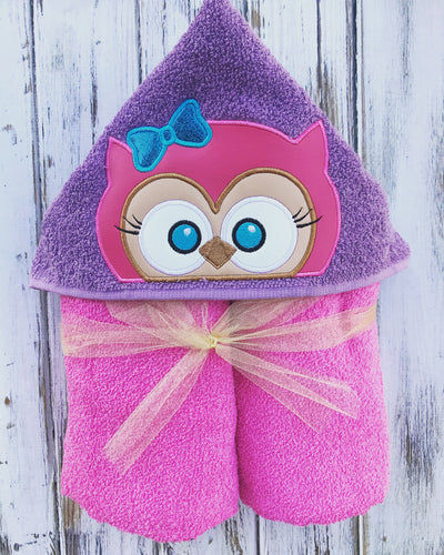 Owl Hooded Towel