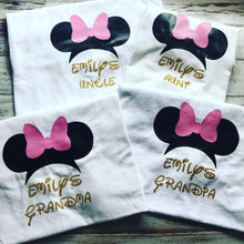 Minnie Mouse birthday family shirts