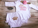 The princess has arrived Baby set