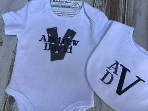 Baby shower gift set, Monogrammed