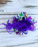 Mardis Gras Over The Top Bow