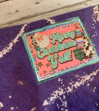 Western Merry Christmas Ya’ll Bleached Shirt